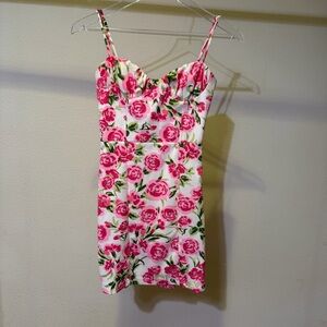 Zara Pink Roses Dress